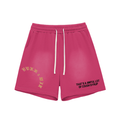 Sun Fade Raw Edge Cotton Shorts