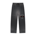 Sun Fade Raw Edge Straight-Leg Sweatpants