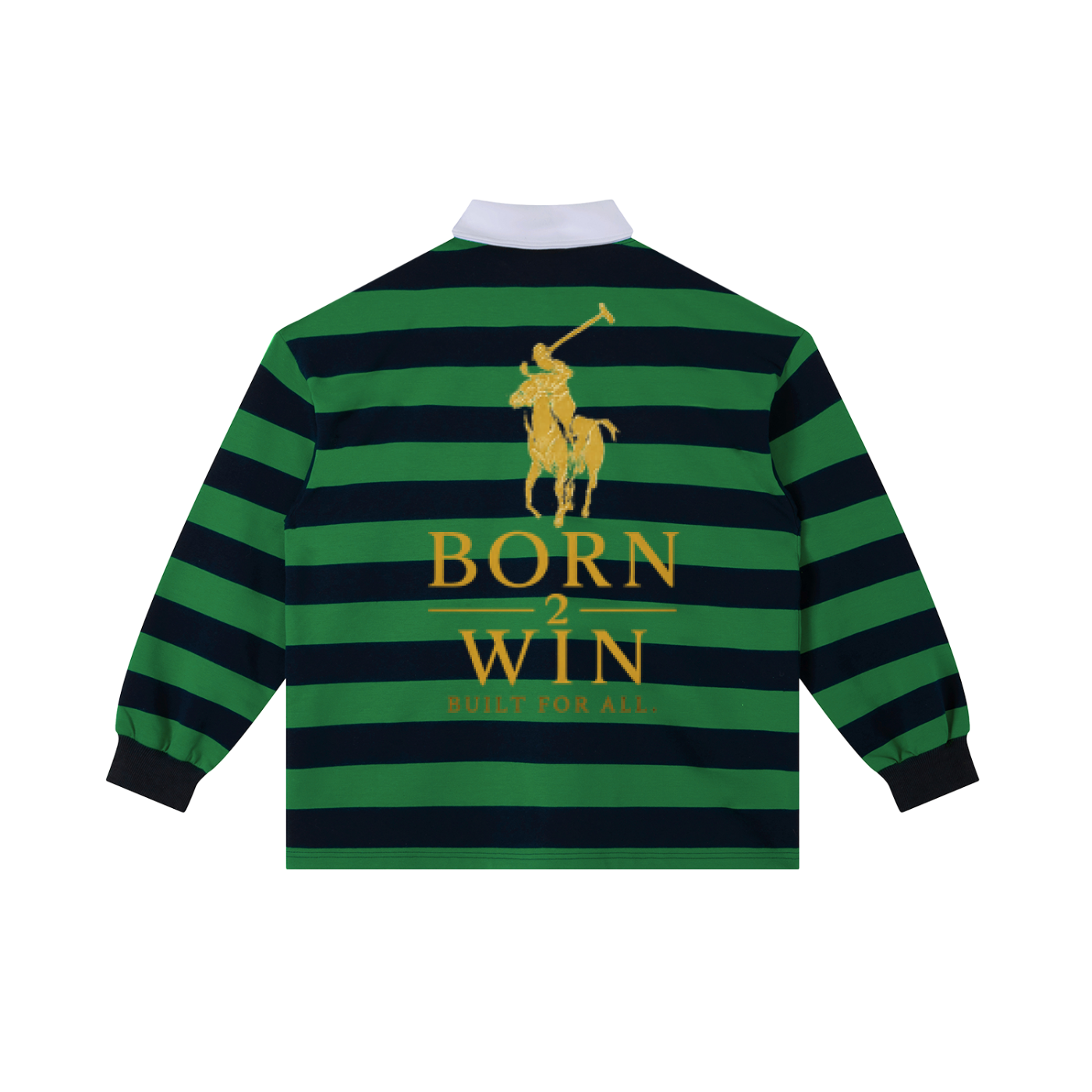Born2Win Block Stripe Polo Shirt