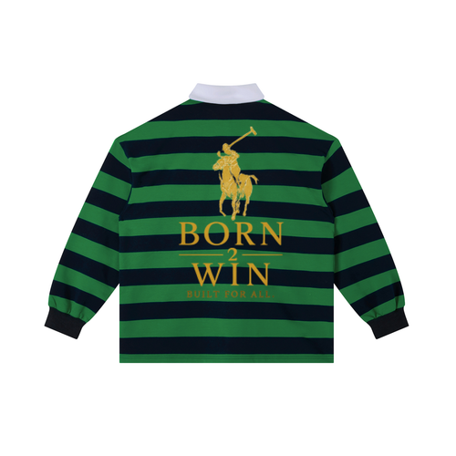 Born2Win Block Stripe Polo Shirt
