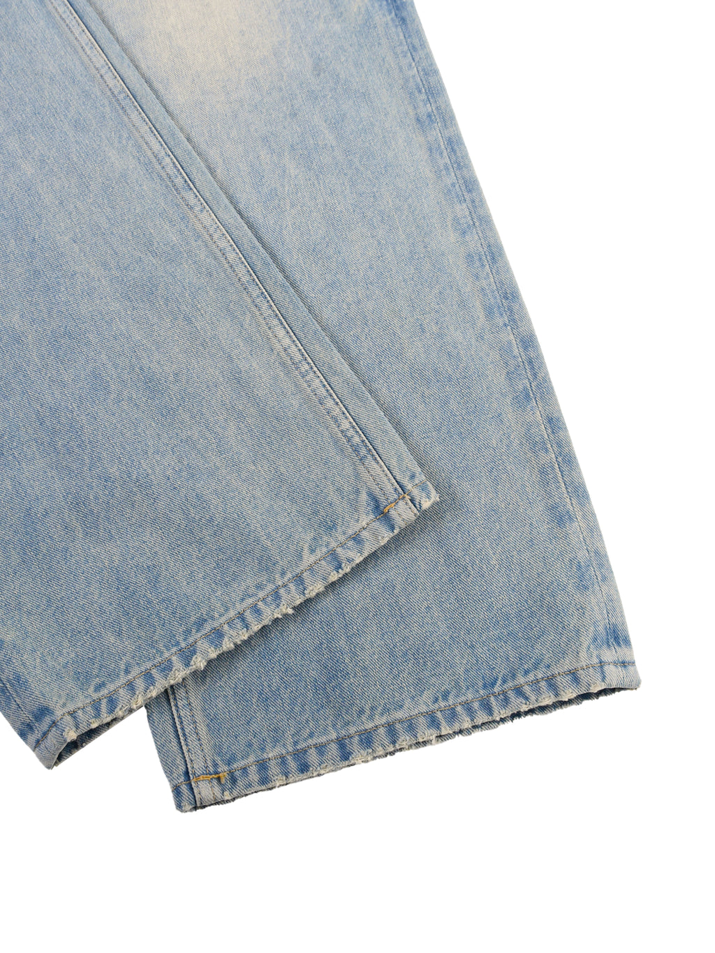 700 collection Sun Fade Raw Hem Denim Jeans